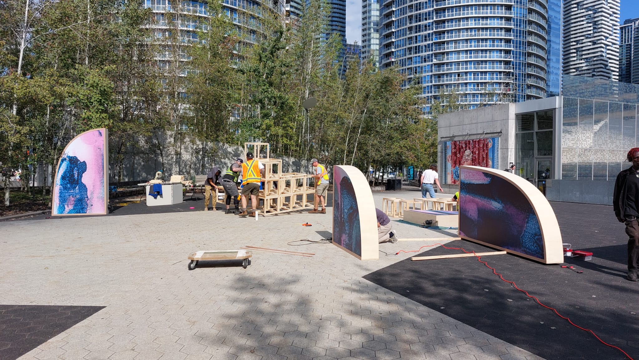 Installation site during the daylight