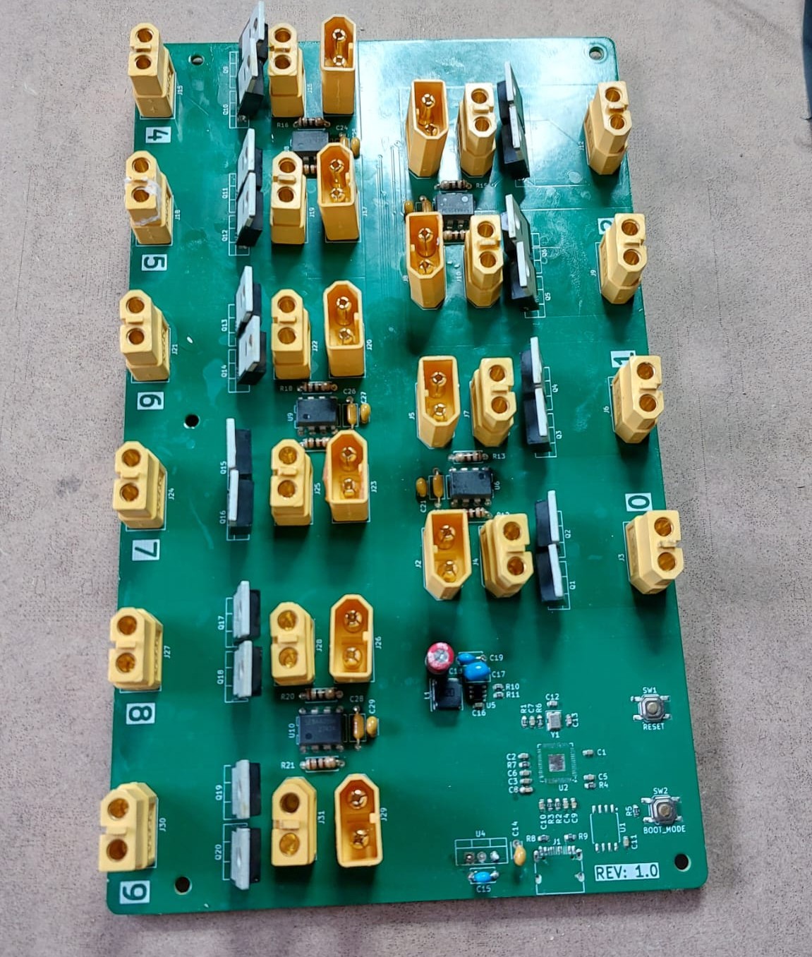 Completed soldered PCB