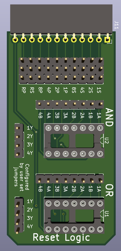 Render of the reset board
