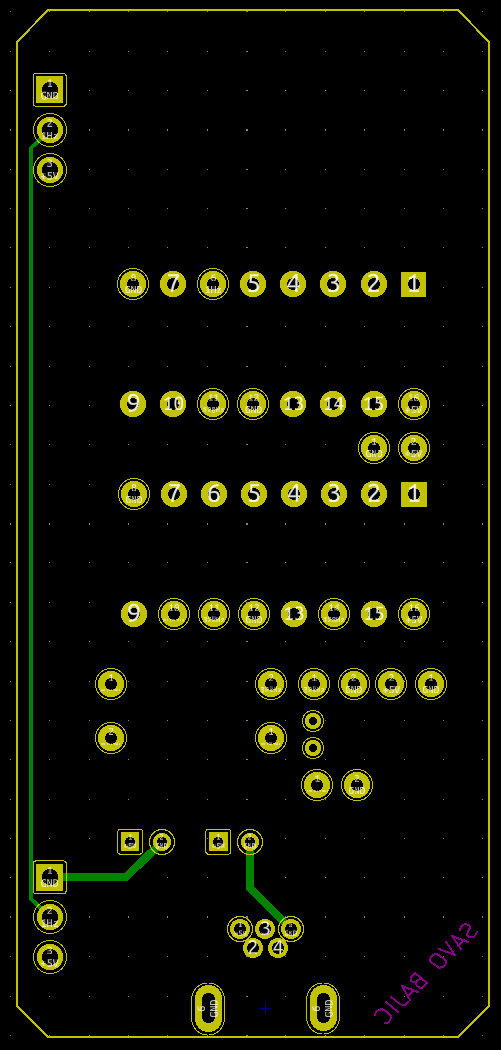 Bottom layout of the signal module