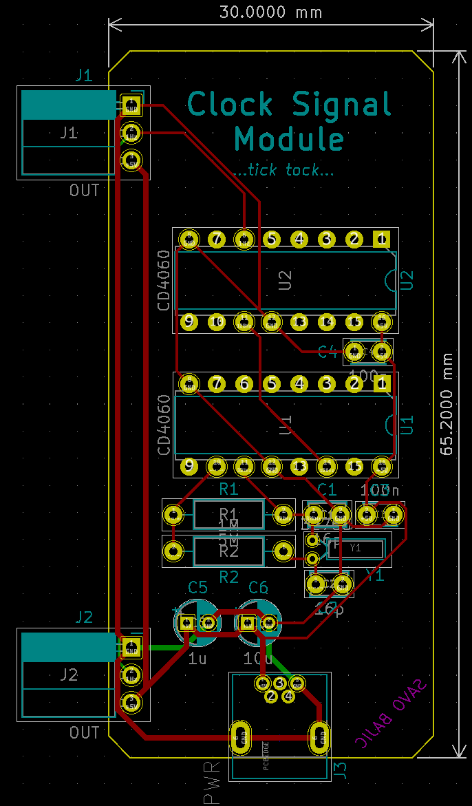 Overall layout of the signal module