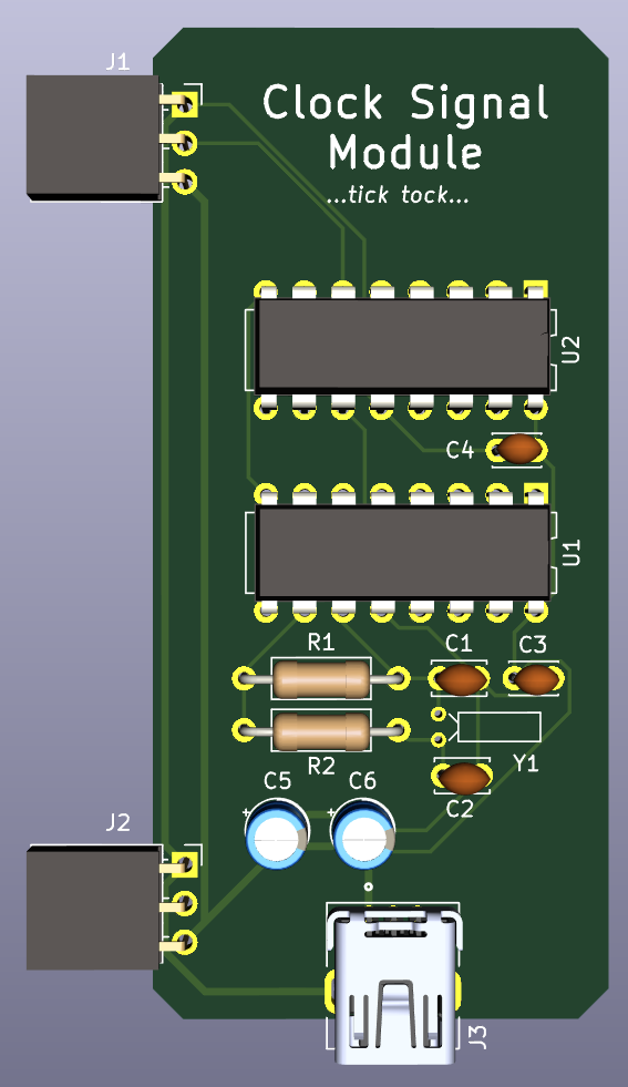 Render of the signal board