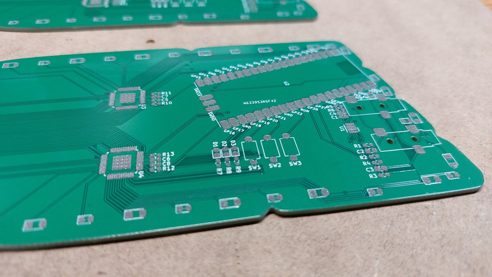 Applied solder paste