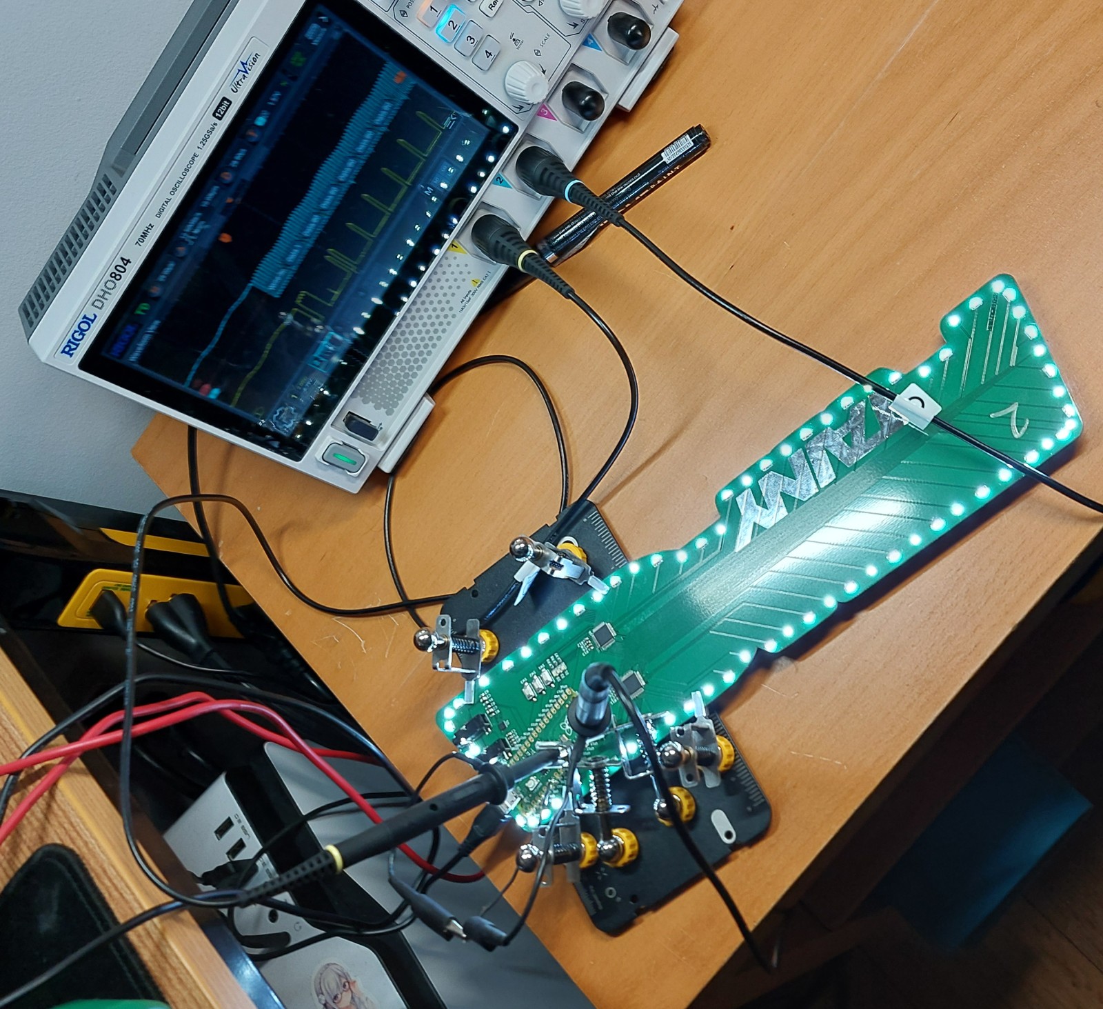 First proper illumination of a board&rsquo;s LEDs!