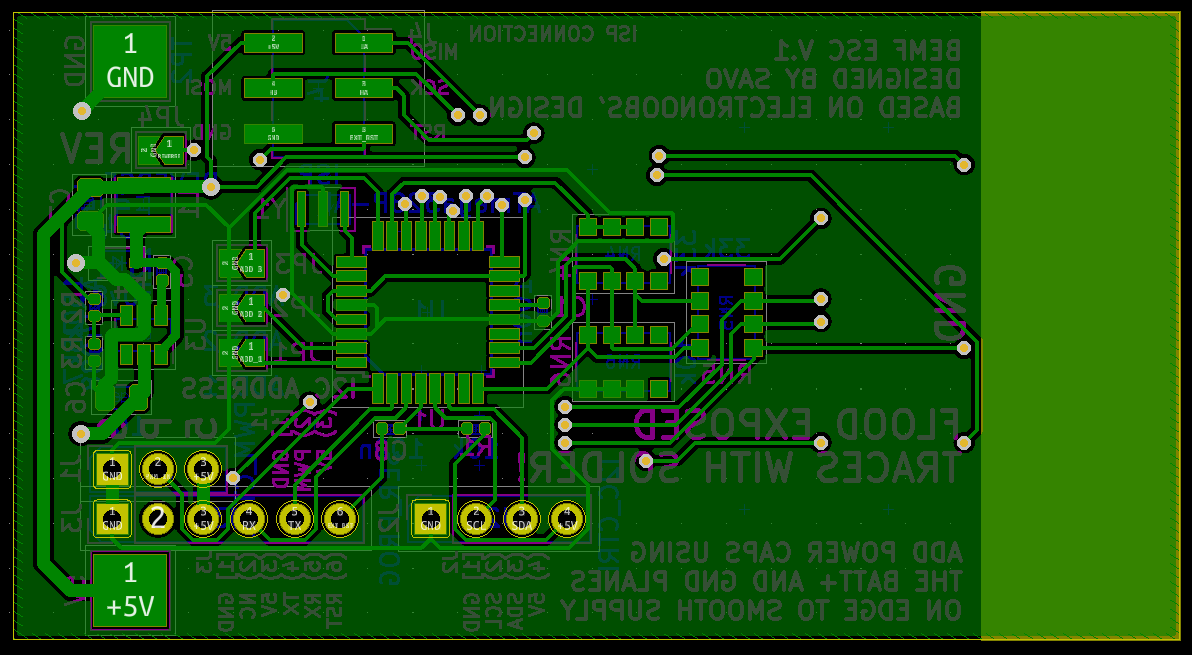 The layout of the control and voltage regulator side