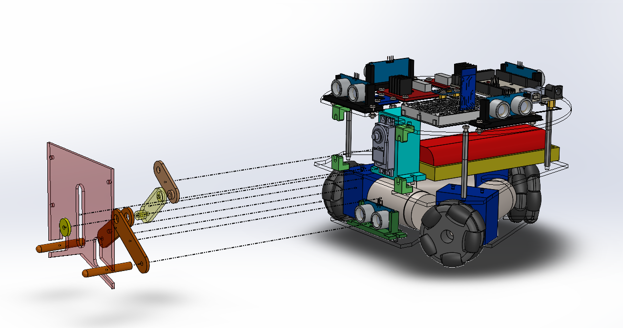 An exploded view of the gripper