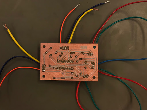 Prototype board from the bottom