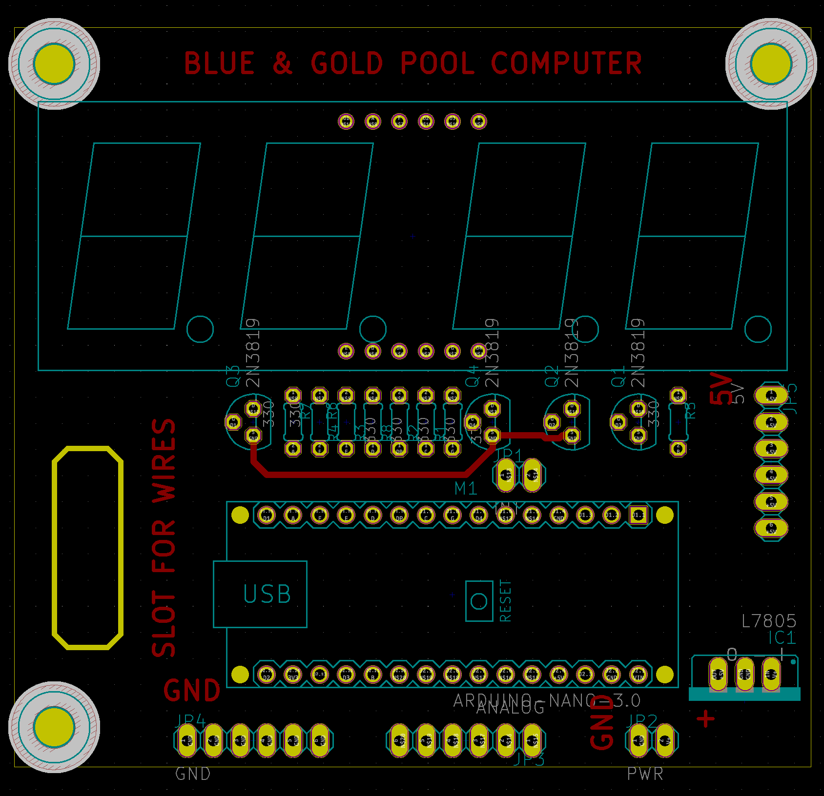 The front layout