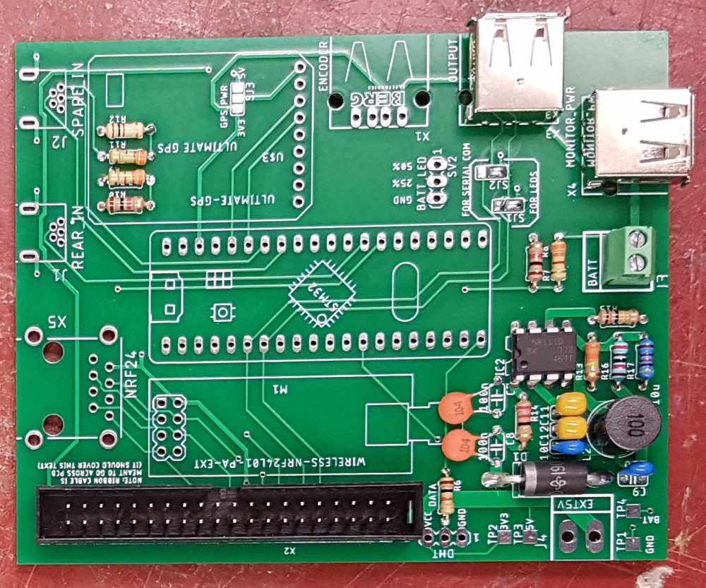 Assembled board for spare display system