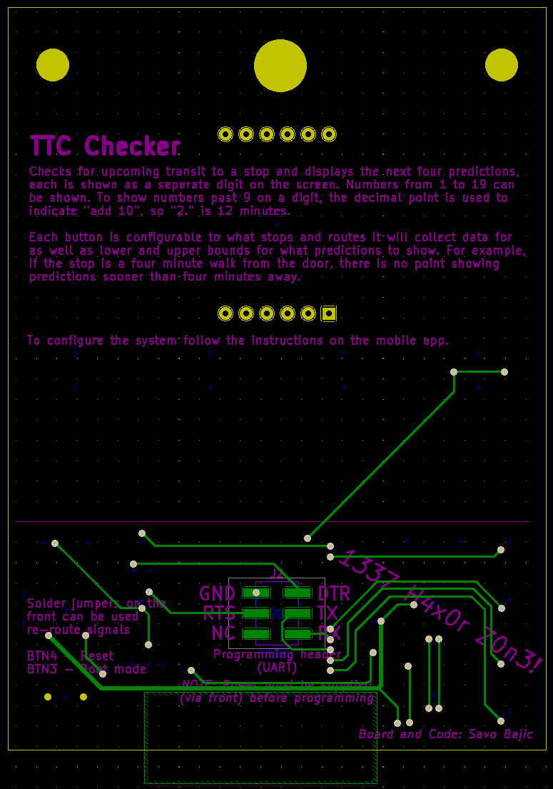 The bottom&rsquo;s layout. Note it has been mirrored/flipped to make the text legible