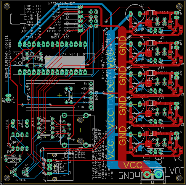 Layout of Zephyr&rsquo;s circuit board