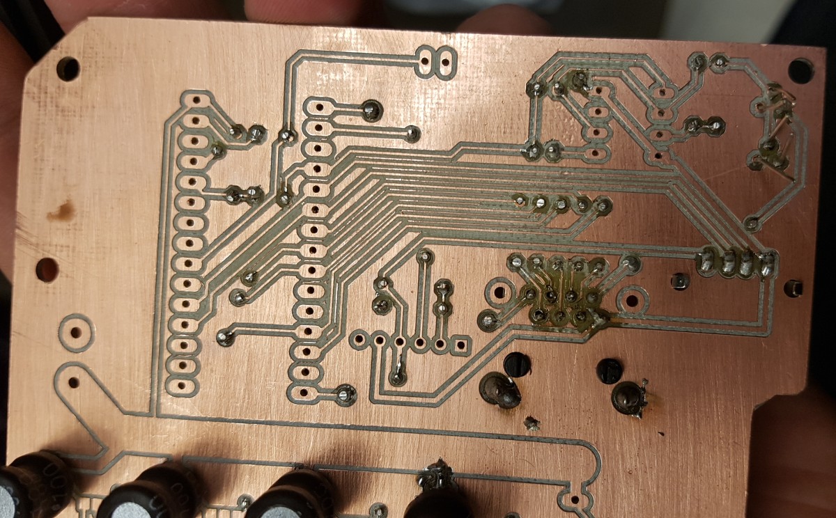 The back of the milled board